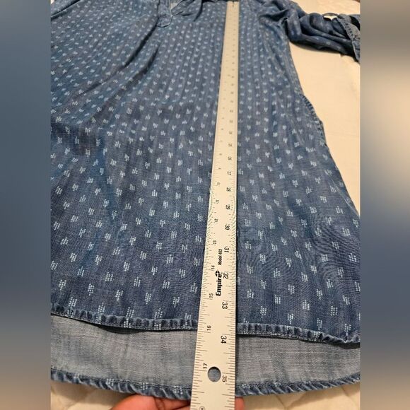 Cloth And Stons By Anthropologie Chambray Shirt Dress Size Large - Picture 8 of 11